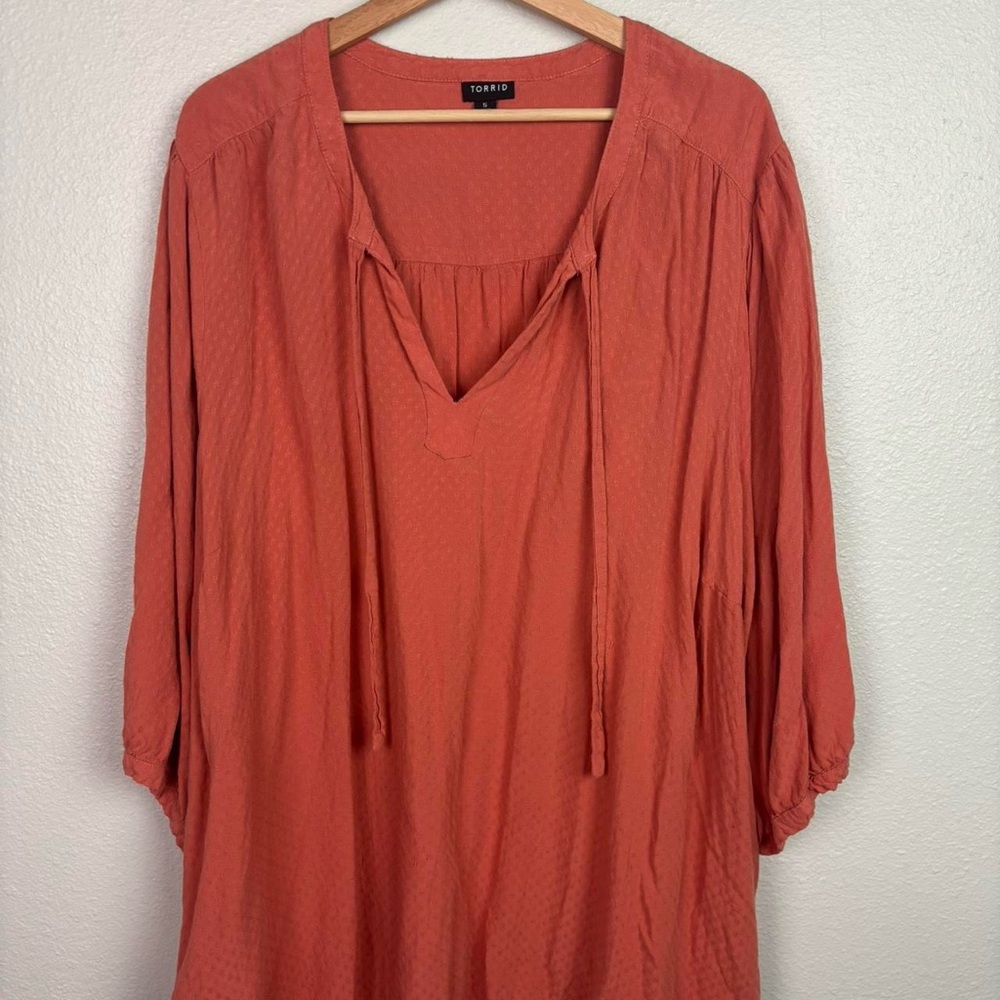 Torrid Women's Coral Tunic Top